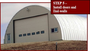 Install doors and End-walls