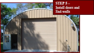 Install doors and End-walls